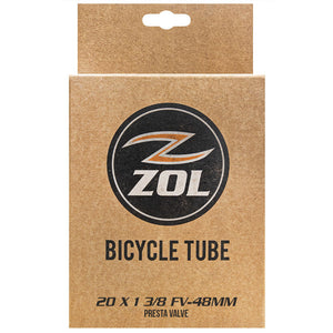 Zol Bicycle Bike Inner Tube 20"x1 3/8 Presta Valve  48mm Valve